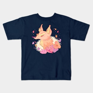 Flowery Fox Kids T-Shirt